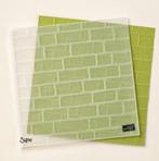 Stampin'Up! embossing folder Brick Wall, Hobby en Vrije tijd, Kaarten | Zelf maken, Ophalen of Verzenden, Zo goed als nieuw, Overige thema's
