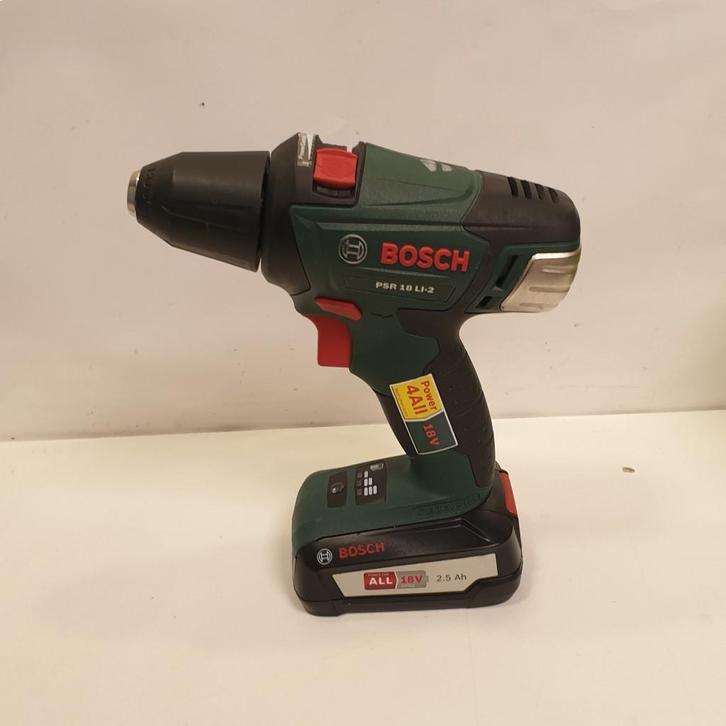 Bosh PSR 18 LI-2 |, Doe-het-zelf en Verbouw, Gereedschap | Boormachines, Zo goed als nieuw, Ophalen of Verzenden