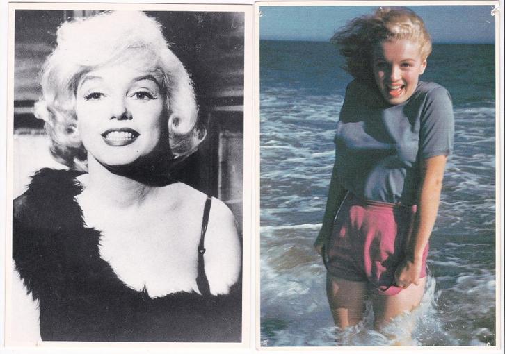 2x Marilyn Monroe beroemd foto /filmactrice 1926-1962., Verzamelen, Film en Tv, Nieuw, Film, Foto of Kaart, Verzenden