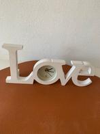 Love  Klokje Decoratie, Ophalen of Verzenden, Gebruikt, Analoog, Wekker of Tafelklok