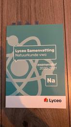 Lyceo samenvatting natuurkunde vwo 2020-2021, Ophalen of Verzenden, VWO, Zo goed als nieuw, Natuurkunde