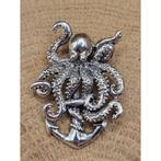 Echt zilveren hanger Inktvis met Anker EBV, Nieuw, Ophalen of Verzenden, Nvt, €33,95