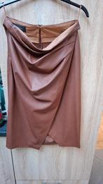 Pinko leren rok mt 46, Kleding | Dames, Rokken, Pinko, Bruin, Maat 46/48 (XL) of groter, Ophalen of Verzenden