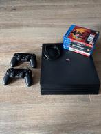 Playstation 4 Pro 1TB + 2 controllers + 6 games, Ophalen, Met 2 controllers, 1 TB, Pro