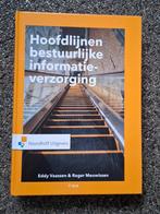 Hoofdlijnen bestuurlijke informatieverzorging, Boeken, Studieboeken en Cursussen, Zo goed als nieuw, Noordhoff Uitgevers, Beta