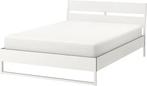 Ikea Trysil 140x200 Bed Frame met stevige lattenbodem, Huis en Inrichting, Gebruikt, Ophalen of Verzenden, 140 cm, Wit