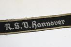 duitsland wo2 cuff title Hannover freikorps stahlhelm ?, Ophalen of Verzenden, Landmacht, Duitsland, Embleem of Badge