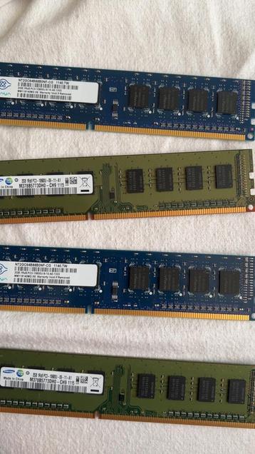 8GB DDR3 RAM (4x2) beschikbaar voor biedingen
