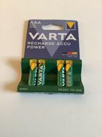 4x Varta 800 mAh oplaadbare AAA penlite accu’s, geheel nieuw, Audio, Tv en Foto, Accu's en Batterijen, Ophalen of Verzenden, Nieuw