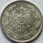 Duitsland schitterende halve mark 1914J, Ophalen of Verzenden, Duitsland, Losse munt, Zilver
