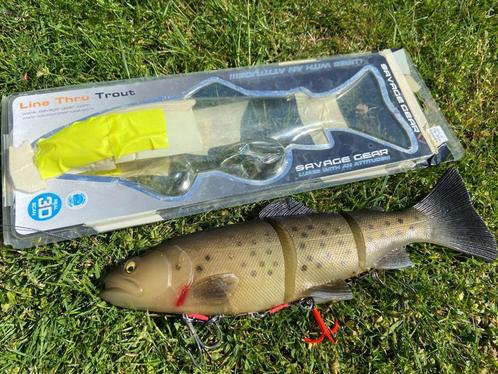 Savage Gear 3D line thru trout 40 MS 730 gram, Watersport en Boten, Hengelsport | Roofvissen, Zo goed als nieuw, Overige typen