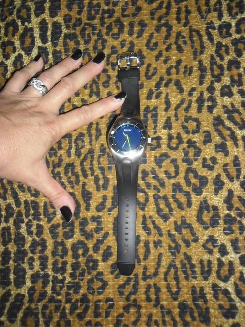 horloge, Sieraden, Tassen en Uiterlijk, Horloges | Heren, Zo goed als nieuw, Polshorloge, Overige merken, Staal, Staal, Verzenden