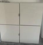 kast hoogglans wit, 100 tot 150 cm, Ophalen of Verzenden, Zo goed als nieuw, Minder dan 150 cm