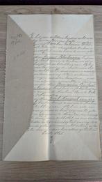 Antiek document akte 1878 nr 3, Ophalen of Verzenden, Gebruikt