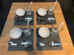 Amuse Servies 4 Personen, Huis en Inrichting, Keuken | Servies, Overige materialen, Nieuw, Ophalen of Verzenden, Overige stijlen