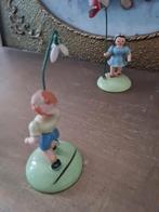 Zeer oud bloemen kindje jongetje witte bloem KWO Ertsgebergt, Heikant 21 Kaatsheuvel, Belle Vieille Brocante, Ophalen of Verzenden