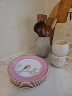 6 Pip Studio Floral Ontbijtborden, Huis en Inrichting, Ophalen of Verzenden, Zo goed als nieuw, Bord(en), Overige stijlen