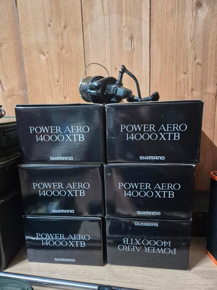 3x shimano power aero 14000 XTB, Watersport en Boten, Hengelsport | Karpervissen, Molen, Ophalen of Verzenden