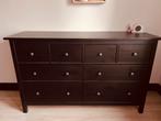 IKEA Hemnes ladekast - donkerbruin, Gebruikt, 150 tot 200 cm, Ophalen of Verzenden, Met lade(s)