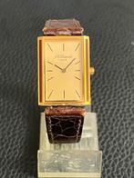 Vintage Dupont horloge, Overige merken, Leer, Staal, Ophalen of Verzenden