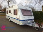 Tec Travelking 555 Frans Bed + Rondzit #AKTIEPRIJS#, Caravans en Kamperen, Caravans, T.E.C., 7 tot 8 meter, Bedrijf, Schokbreker