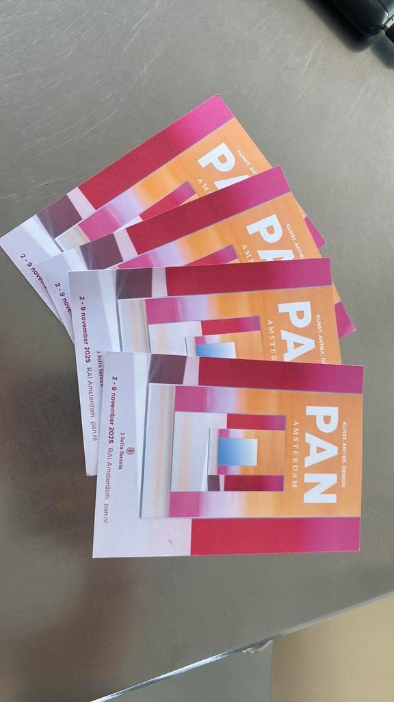 4 PAN kunstbeurs toegangskaarten, Tickets en Kaartjes, Beurzen, Drie personen of meer, November