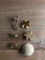 Oude vergulde Broches 7 stuks, Sieraden, Tassen en Uiterlijk, Broches, Ophalen of Verzenden, Zo goed als nieuw, Overige materialen