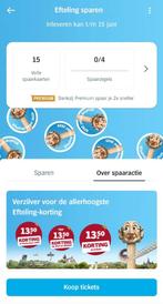 Efteling zegel actie Albert Heijn, Eén persoon, Kortingsbon, Pretpark