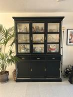 Zwarte buffetkast H220x D54x B160 cm, Huis en Inrichting, Kasten | Buffetkasten, Ophalen, Landelijk Modern, Gebruikt, 150 tot 200 cm