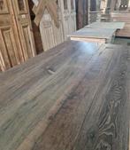 EIKEN VINTAGE VLOER ANTIQUED, GEROOKT, GEBORSTELD EN GEOLIED