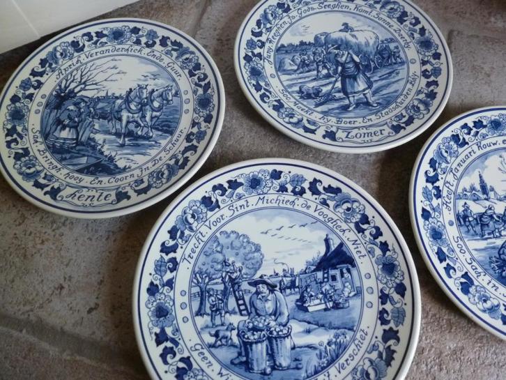 Vier seizoenen serie wandborden van Goedewaagen, Antiek en Kunst, Antiek | Wandborden en Tegels, Ophalen of Verzenden