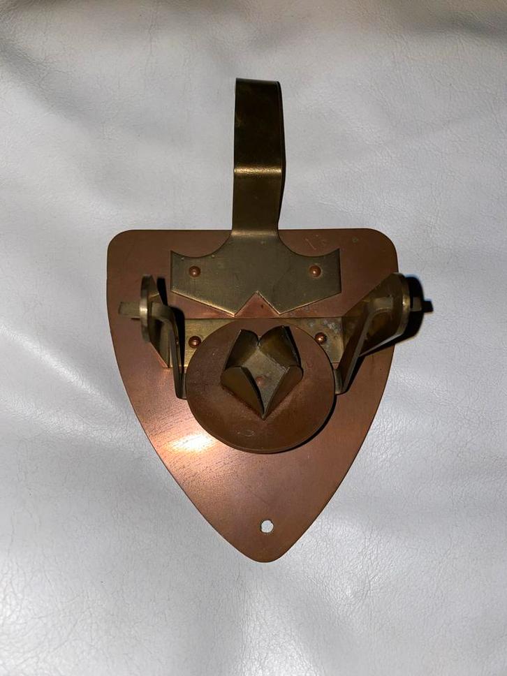 Vrijmetselaars : Kandelaar - Uniek Stuk! Art deco/ Nouveau!, Huis en Inrichting, Woonaccessoires | Kandelaars en Kaarsen, Gebruikt