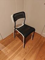 2x IKEA ADDE Stoel - Zwart & Wit, Ophalen, Gebruikt, Twee, Zwart