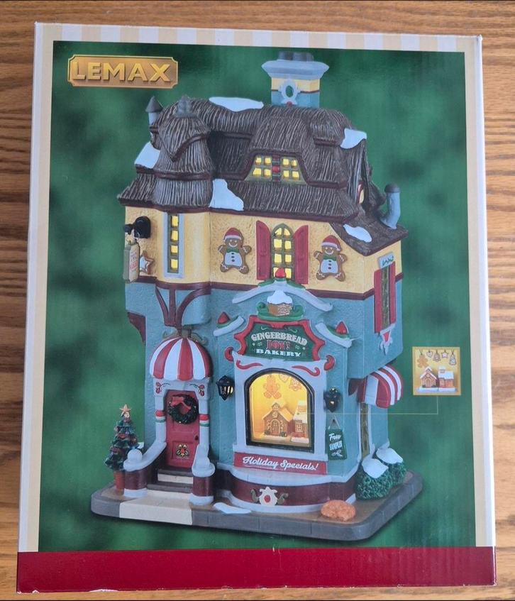 Lemax Gingerbread Joy's Bakery kersthuisje, Diversen, Kerst, Zo goed als nieuw, Ophalen of Verzenden