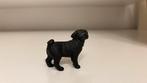 Schleich Mopshond Zwart ~ 16382 (10), Ophalen of Verzenden, Zo goed als nieuw, Hond of Kat, Beeldje of Figuurtje