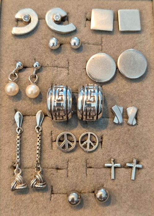 Partij nieuwe diverse oorbellen/stekers– 1e gehalte zilver, Sieraden, Tassen en Uiterlijk, Oorbellen, Nieuw, Zilver, Zilver, Ophalen of Verzenden