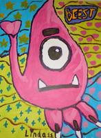 schilderij Beest (11), Ophalen of Verzenden