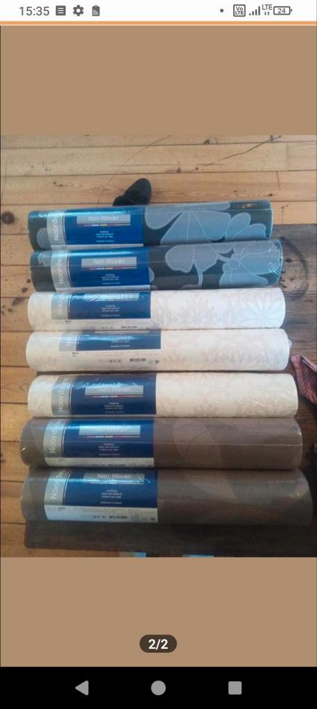 13 Rollen Behang - Diverse Soorten, Huis en Inrichting, Stoffering | Behang, Wit, Zwart, Beige, Bruin, Grijs, 25 tot 50 m², Ophalen of Verzenden