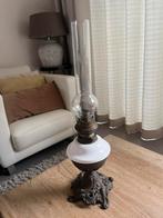 Antieke petroleumlamp / olielamp – decoratief verzamelobject, Antiek en Kunst, Ophalen, Koper of Brons