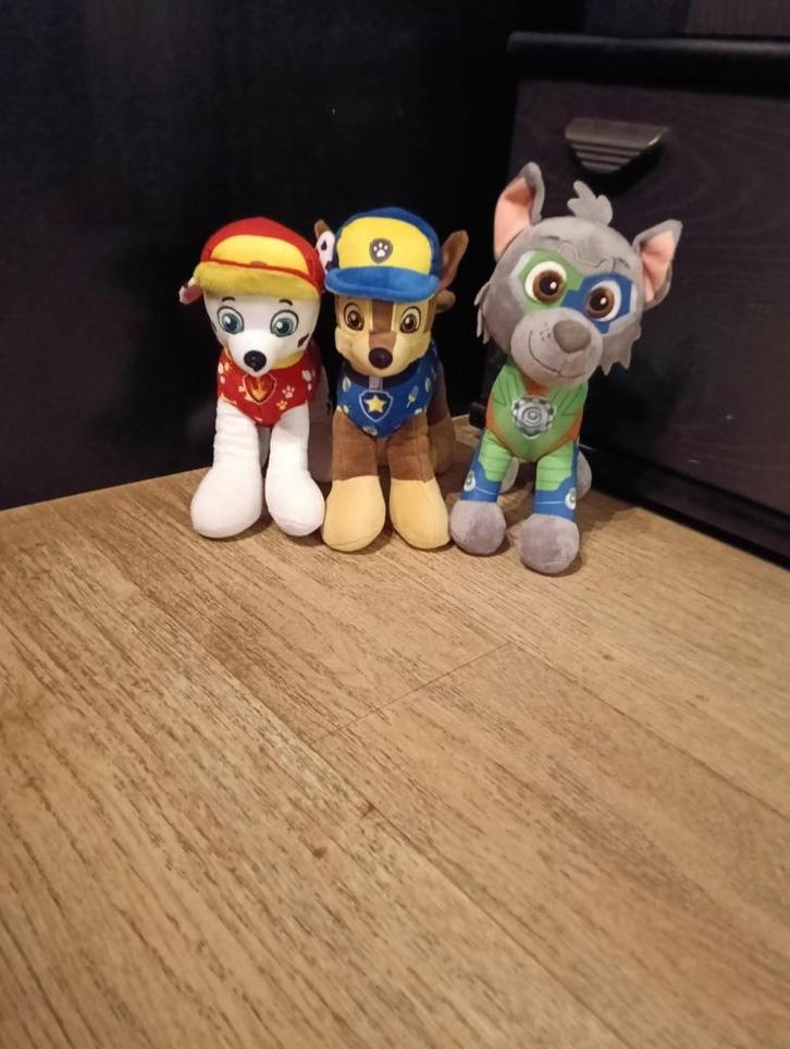 T.K. PAW PATROL  KNUFFELS  Rocky , Marshall , Chase z.g.a.n., Kinderen en Baby's, Speelgoed | Knuffels en Pluche, Zo goed als nieuw