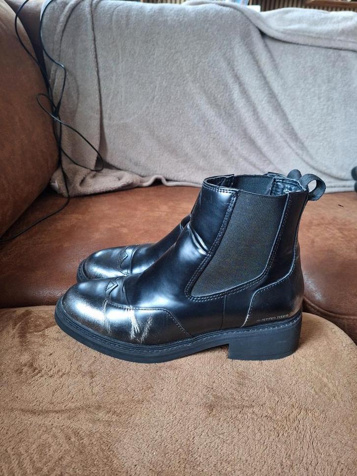 🎁 G-star raw Dames Chelsea boots maat 40, Kleding | Dames, Schoenen, Zo goed als nieuw, Lage of Enkellaarzen, Zwart, Ophalen of Verzenden