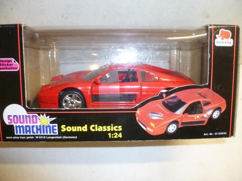Euro Play Toys Ferrari 348 TB met sound en verlichte koplamp, Hobby en Vrije tijd, Modelauto's | 1:24, Nieuw, Auto, Overige merken