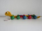 Kouvalias Houten rups trekspeelgoed (vintage), Ophalen of Verzenden, Zo goed als nieuw, Duw- of Trekspeelgoed