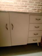 wit babybedje ledikant met lattenbodem en commode uit 1963, Ophalen, Gebruikt
