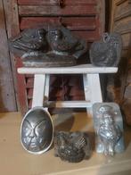 5 x antieke chocolade vorm chocolade mal, kip,kippen, Antiek en Kunst, Antiek | Keukenbenodigdheden, Ophalen of Verzenden