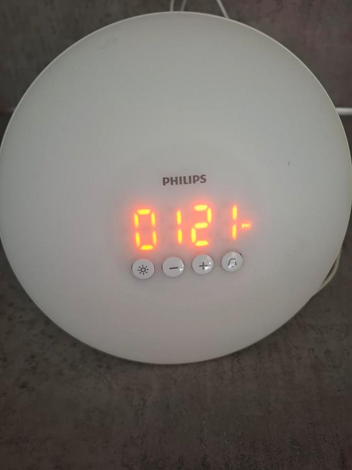 Philips Wake-up Light - Wordt uitgerust wakker!, Huis en Inrichting, Woonaccessoires | Klokken, Zo goed als nieuw, Wekker of Tafelklok