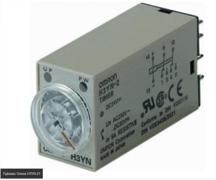 Omron H3YN-21 Tijdrelais., Hobby en Vrije tijd, Elektronica-componenten, Nieuw, Ophalen of Verzenden