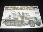 D-448,TAMIYA 1-35,NO,35050,German 8 ton Semi Track 20mm Flak, Hobby en Vrije tijd, Overige merken, 1:32 tot 1:50, Overige typen