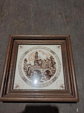 Vintage Tegeltableau Amsterdam beschikbaar voor biedingen
