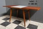 50 60 jaren sidetabel 2 soorten verschillend in prijs & maat, Huis en Inrichting, Tafels | Sidetables, Ophalen, Gebruikt, Metaal